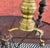 Antique Brass and Iron Fireplace Andirons - Pair For Sale In Kansas City - Image 6 of 8