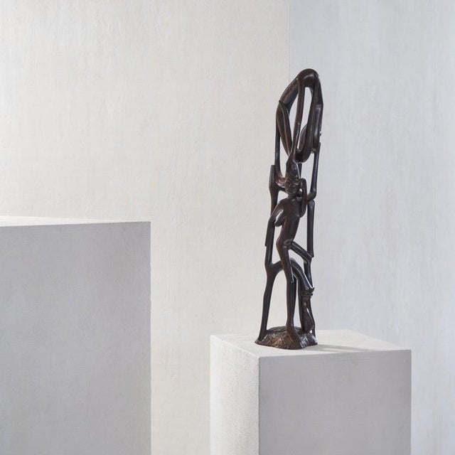 1940s Modernist Anthropomorphic Makonde Sculpture, 1950s For Sale - Image 5 of 10