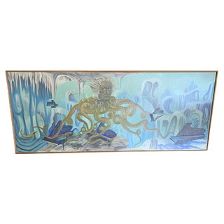 Painting by Bribon, 1970s For Sale