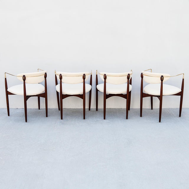 Restored “Viscount” Chairs by Dan Johnson for Selig, Denmark 1950s - Set of 4 For Sale - Image 13 of 18