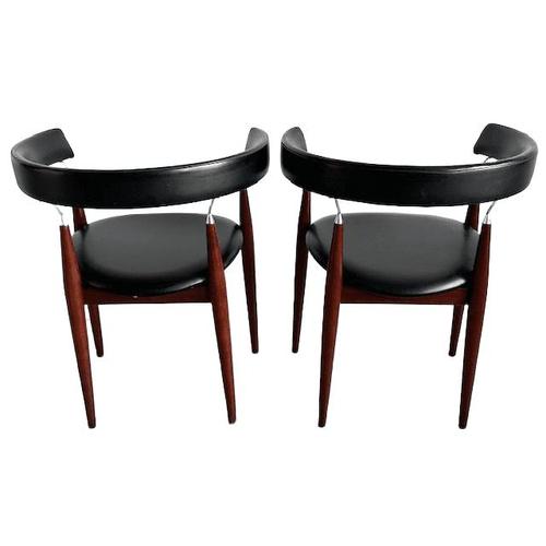 Vintage Rondo Dining Room Chairs by Jan Lunde Knutsen for Sørli Fabrikker, 1960s, Set of 2 For Sale - Image 4 of 11