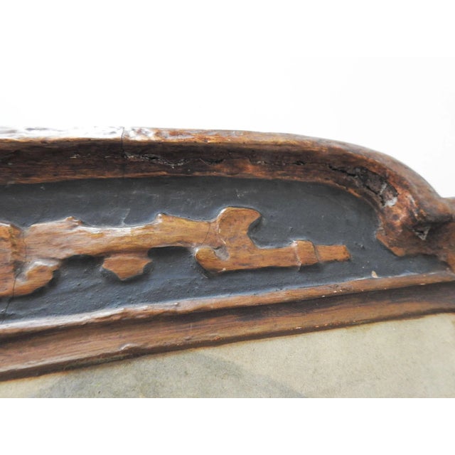 1920s Vintage 1920's Molded Compo Frame & Middle Eastern Market Print For Sale - Image 5 of 8