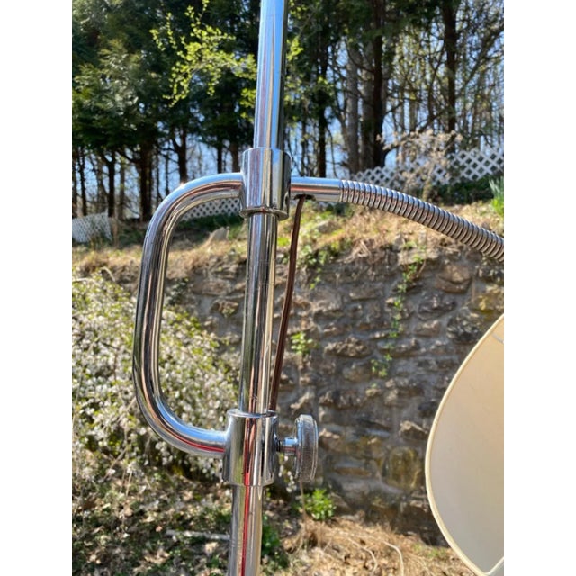 1930s 1930s Chrome Gooseneck Adjustable Height Floor Lamp For Sale - Image 5 of 6
