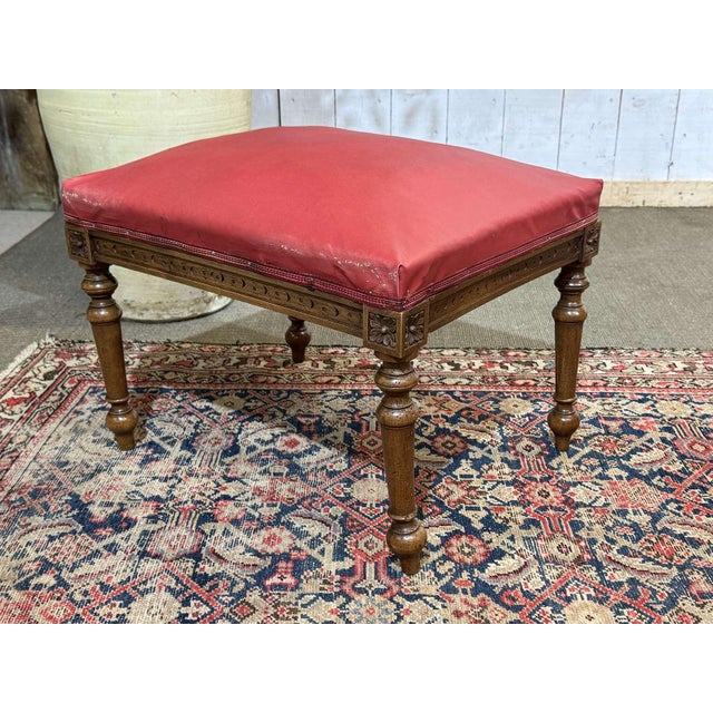 Set of Breton Armchair and Ottoman, 1930s For Sale - Image 14 of 16