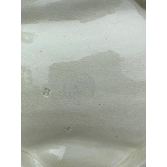 French Majolica Asparagus Plate Onnaing, Circa 1890 For Sale In Austin - Image 6 of 8