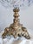 Make an unforgettable statement with this elegant vintage cut crystal compote displayed on an exquisitely detailed gilt...