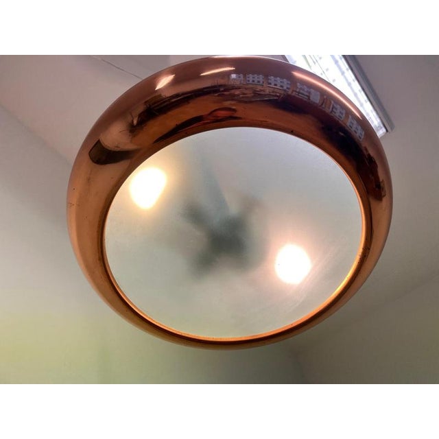 Metal Bauhaus Copper Pendant Lights from Napako, 1940s, Set of 2 For Sale - Image 7 of 10