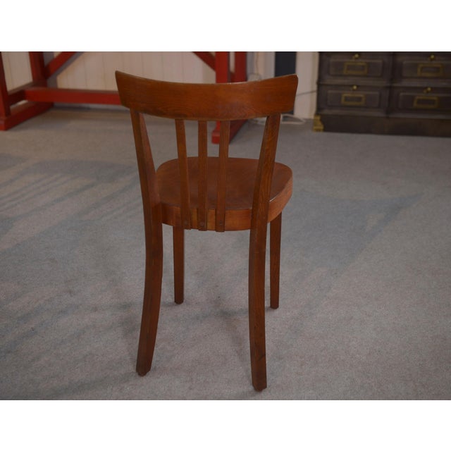Beech Bistro Chairs, 1960s, Set of 5 For Sale - Image 6 of 10
