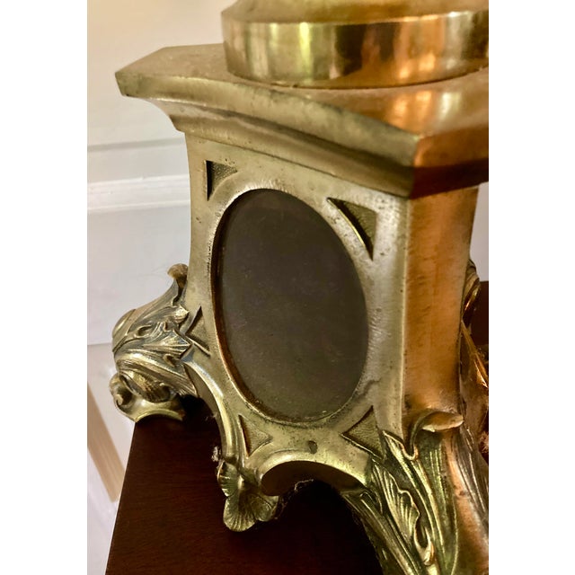 Pair of Vintage Tall Brass Candelsticks For Sale In Columbia, SC - Image 6 of 8