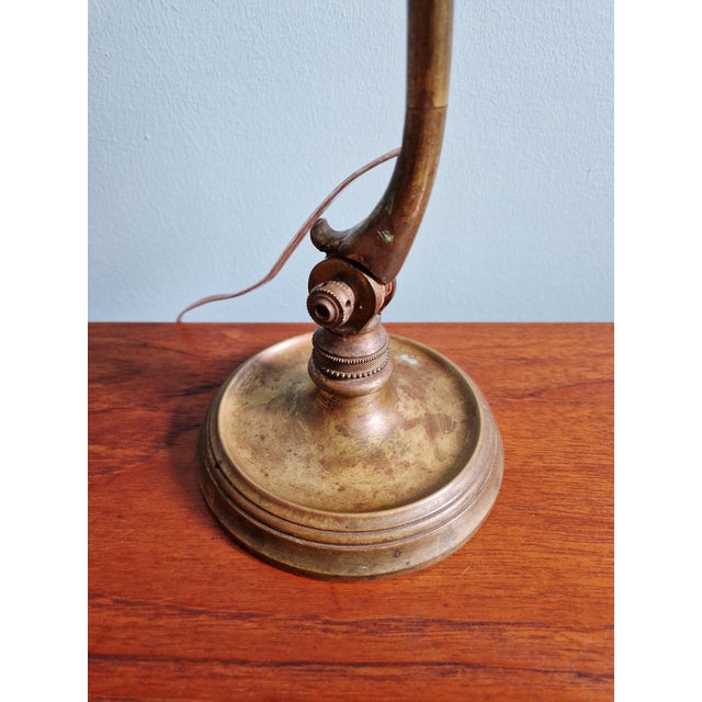 Art Deco Bronze Desk Lamp with Glass Shade by Charles Schneider, 1920s For Sale - Image 10 of 18