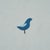 Traditional Sample - Schumacher Birds Print Wallcovering In Navy On Sky For Sale - Image 3 of 5