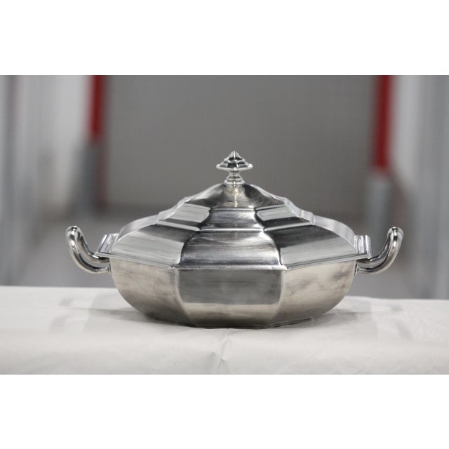 Silver Centerpiece with Lid from Christofle, 1950s For Sale - Image 16 of 16