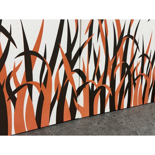 Victor Langer Graphilia Printed Canvas Panels, Circa 1973 For Sale - Image 4 of 12