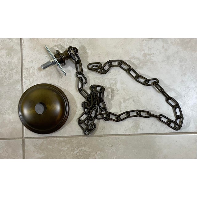 Metal Large Four-Sides Pagoda Style Hanging Steel Lantern/Chandelier For Sale - Image 7 of 12