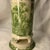 1990s English Style Green Toile Transferware Footed Ceramic Vase 10” French Country For Sale - Image 5 of 7