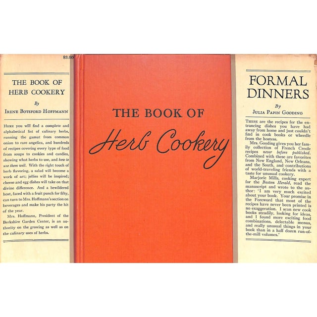 Traditional "The Book of Herb Cookery" 1940 Hoffmann, Irene Botsford For Sale - Image 3 of 9