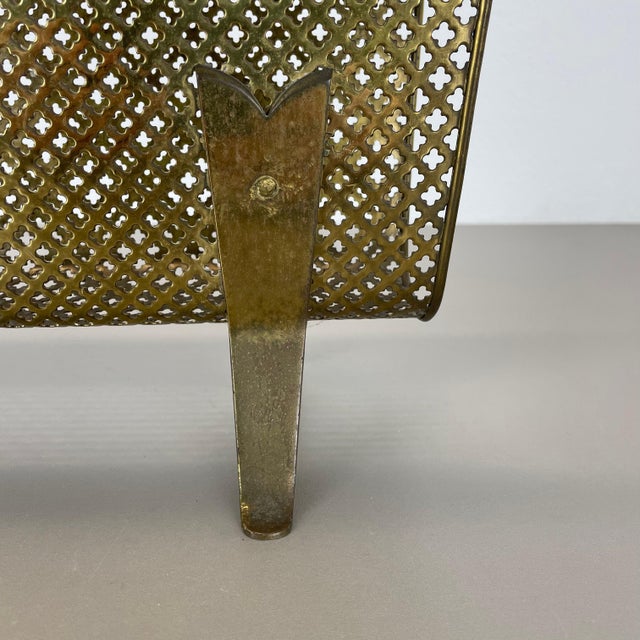 Brass and Bamboo Magazine Holder in the style of Carl Auböck, Austria, 1950s For Sale - Image 16 of 18