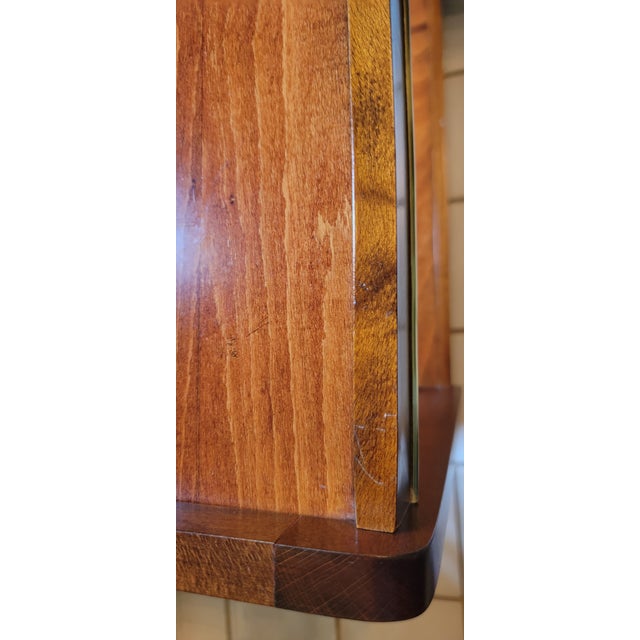 Mid-Century Modern Brass and Mahogany Bar Cart For Sale - Image 9 of 17