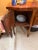 English 1900 - 1909 Regency/Federal Figured Mahogany Sideboard With Bowed Ends, Turned Legs, and the Distinctive Arched Center Panel. For Sale - Image 3 of 12