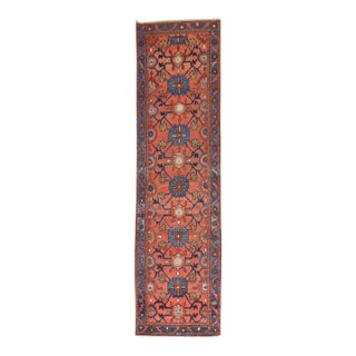 Vintage Rust Color Persian Malayer Runner - 2'6" x 9'4" For Sale