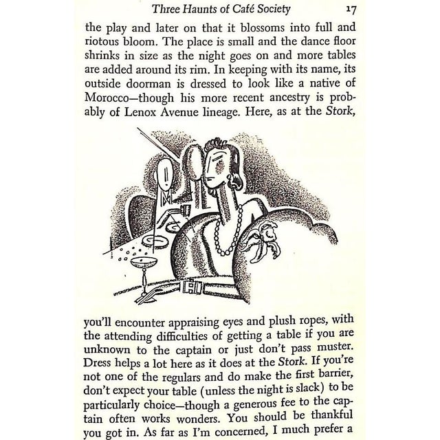 "Dining, Wining and Dancing in New York" 1938 Middleton, Scudder For Sale - Image 4 of 9