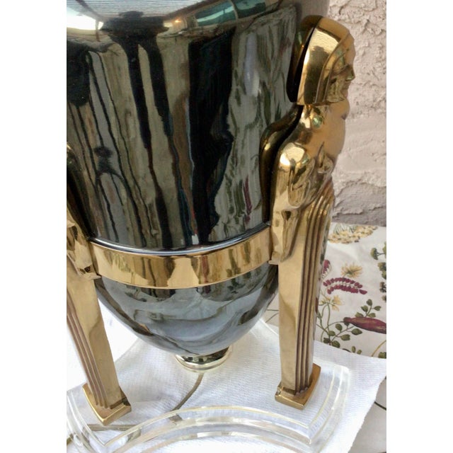1980s Vintage Bauer Art Deco Lamp For Sale - Image 5 of 12