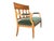 1900 - 1909 Antique Sheraton Style Walnut Bench in Green Velvet With Brass Accents For Sale - Image 5 of 7