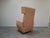 Mid-Century Modern Wingback Lounge Armchair on Castors in Upholstery, 1960 For Sale - Image 13 of 18