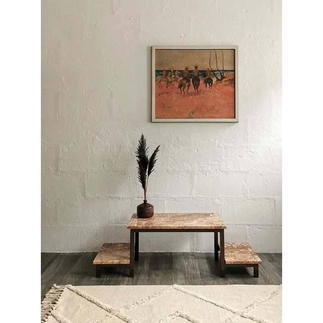 Mid-Century Modern Mid-Century 3-Level Flower Bench with Marble Tops, 1960 For Sale - Image 3 of 13