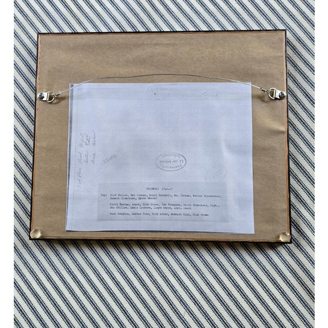 Portraiture Antique Photograph: University of Minnesota Men's Swimming Team 1946-47 For Sale - Image 3 of 3