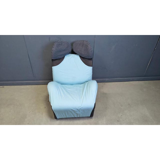 Postmodern design lounge chair which can be converted into a chaise longue designed by Japanese designer Toshiyuki Kita...