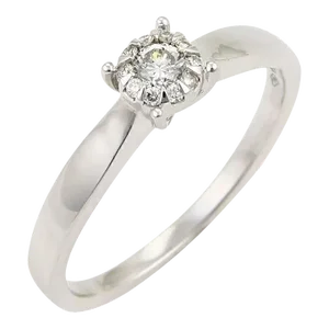 Bliss by Damiani Illusion Diamonds 18k White Gold Ring