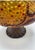 Vintage Jeweled Mosaic Pedestal Bowl and 3 Candleholders Gold Amber For Sale - Image 10 of 13
