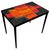 Mid-Century Modern Small Side Table in Lacquered Metal and Ceramic. French Work. Circa 1950 For Sale - Image 3 of 12