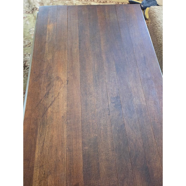 Mid Century Modern Wood and Steel Coffee Table For Sale - Image 10 of 14