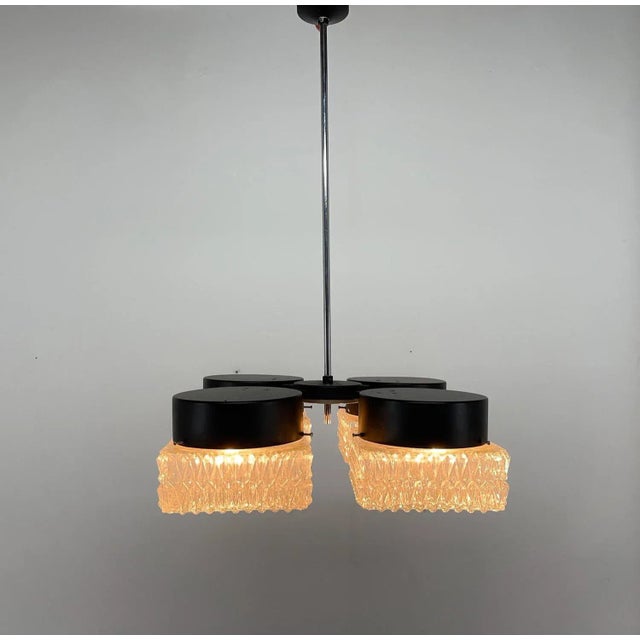 Black Lamps of the Lamp by Napako, Czechoslovakia, 1960s For Sale - Image 8 of 9