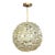 Mid-Century Modern Style Spherical Glass Bead and Brass Chandelier For Sale