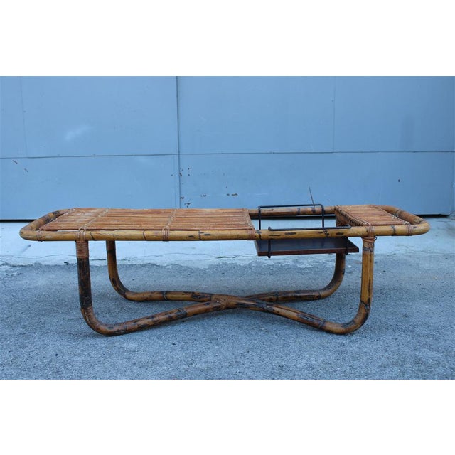 Wood Bamboo Cocktail Table by Tito Agnoli, 1950s For Sale - Image 7 of 18