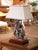 Decorate a study, library, or living room with this dramatic antique figural lamp crafted in France circa 1880. Originally...