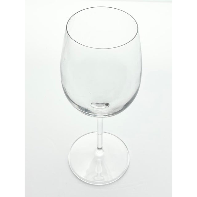 2010s Luigi Bormioli Set of 6 Contemporary Clear Wine Glasses For Sale - Image 5 of 6