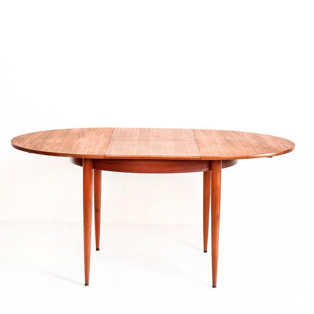 1960s Scandinavian Table with Extension in Teak Wood, France, 1960s For Sale - Image 5 of 15