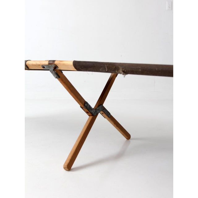 Vintage Byer Folding Campaign Style Camp Cot For Sale - Image 17 of 18