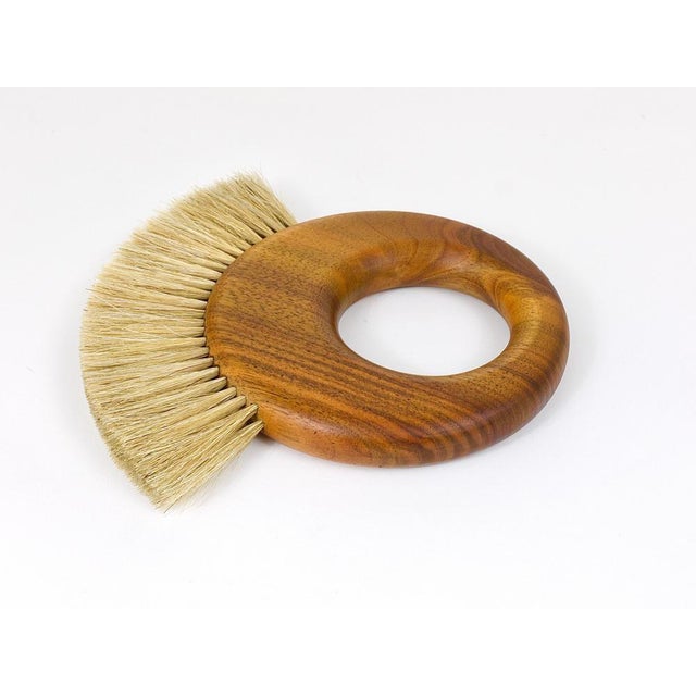 Brown Large Mid-Century Walnut Clothes Ring attributed to Carl Auböck, Austria, 1950s For Sale - Image 8 of 17