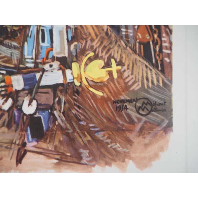 Mathurin Meheut, Brittany, The Artisanal Bunkering Flotilla, 1955, Color Photogravure For Sale - Image 7 of 9
