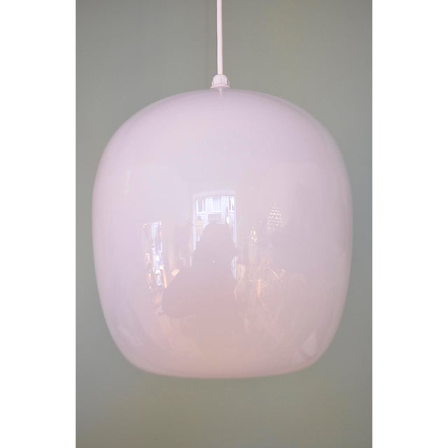 Mid-Century Opal Glass Lamps, 1950s For Sale - Image 6 of 8