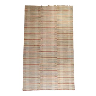Large Antique American Rag Rug For Sale