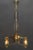 Metal Jugendstil Chandelier with Painted Opaline Glass Shades, Vienna, 1908 For Sale - Image 7 of 18