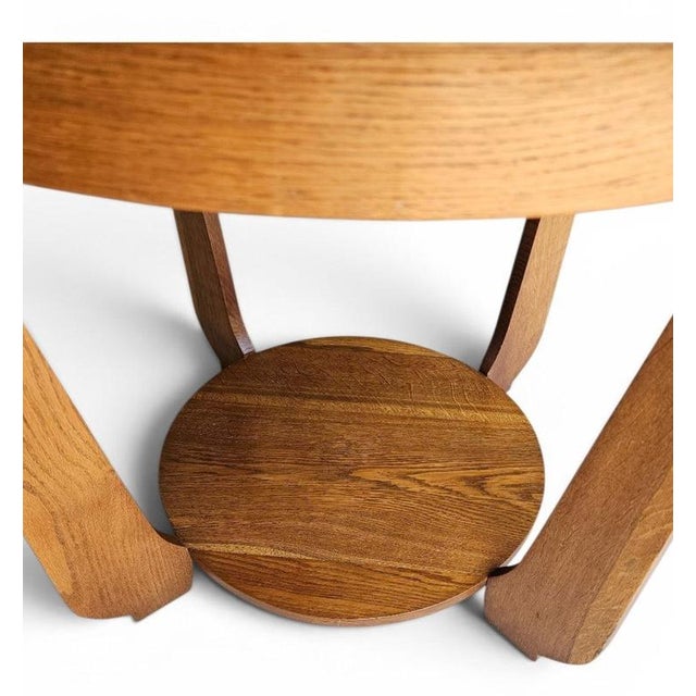 Art Deco Oak Side Table, 1930s For Sale - Image 8 of 16