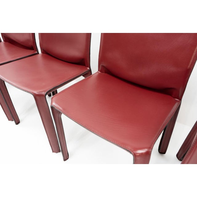 Cab Chairs by Mario Bellini for Cassina, 1990s, Set of 6 For Sale - Image 9 of 18