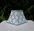 "Kashmira" Aqua Block Print Lamp Shade For Sale - Image 6 of 10